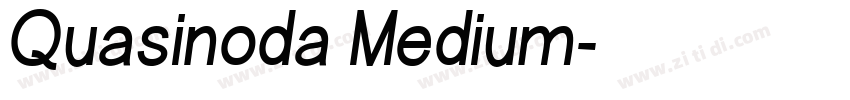 Quasinoda Medium字体转换